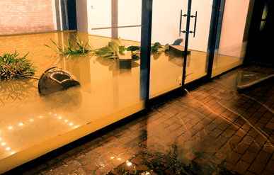 flooding in building